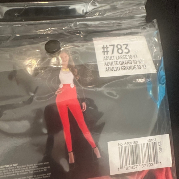 Disney Mickey Mouse Adult Costume Size L Red & Black Jumpsuit Halloween Party - Picture 6 of 6